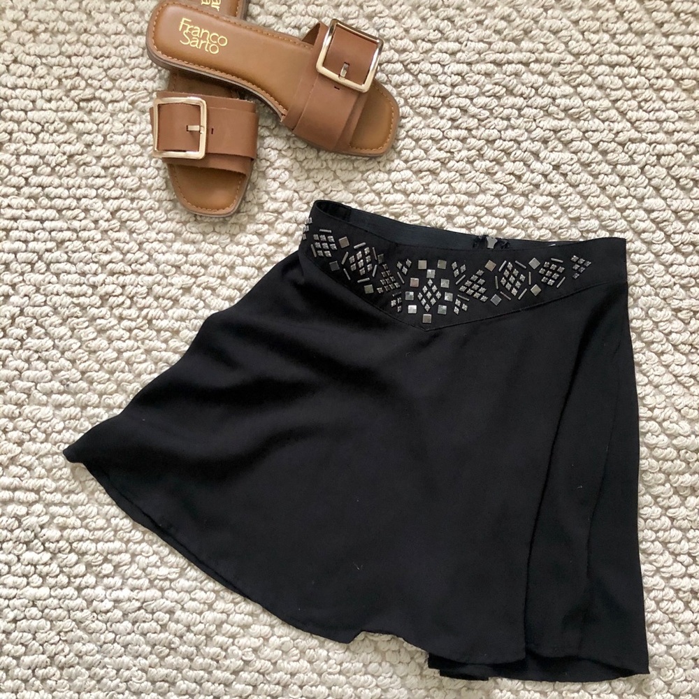 Silence + noise small black skirt